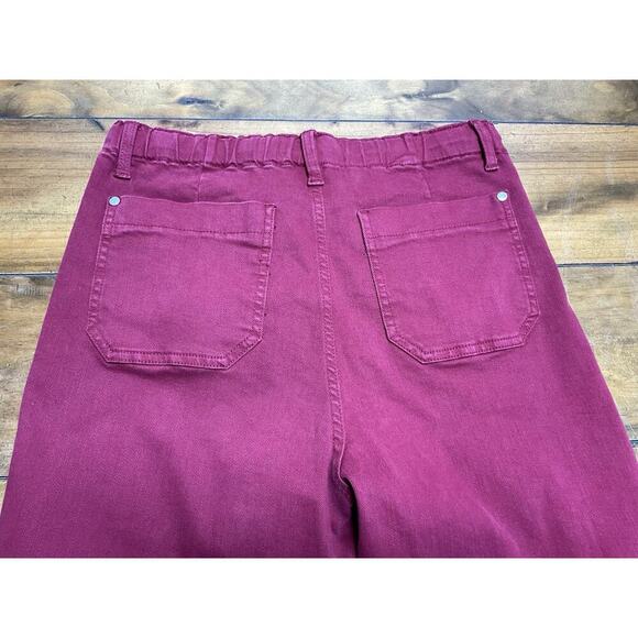 Judy Blue Garment Dyed Scarlet Red Drawstring Jeans Size 11/30 - Picture 8 of 11